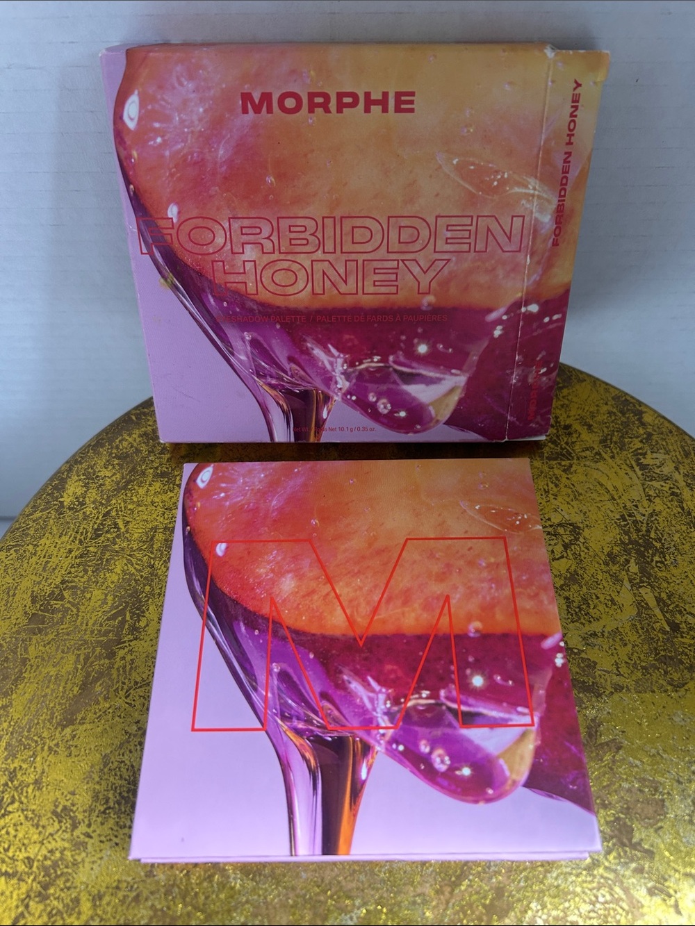 Morphe Forbidden Honey Eyeshadow Palette - Pink & Orange Artwork